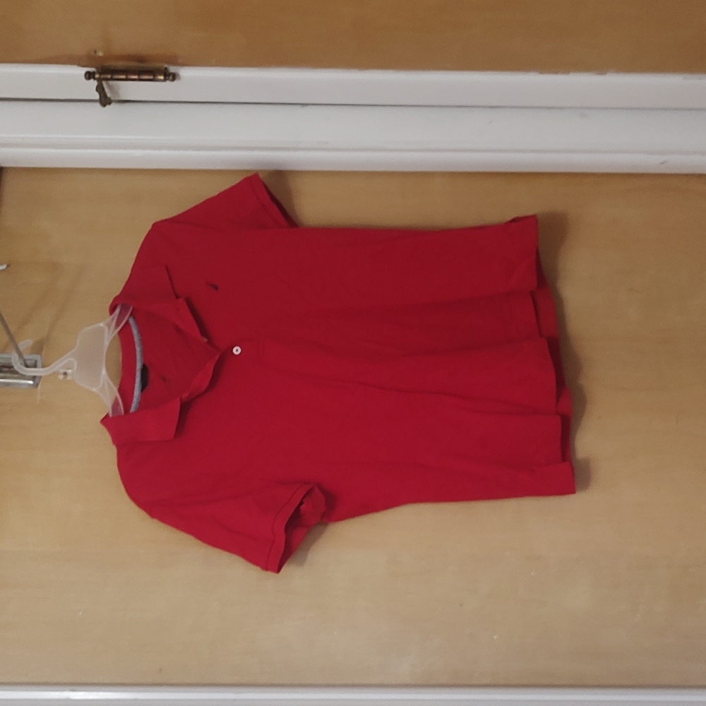 Women's red Nautica polo shirt L